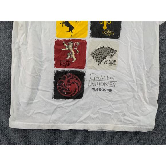 Game of Thrones Women's House Flags Coat of Arms T Shirt Size XL White HBO 2015 - Picture 4 of 11